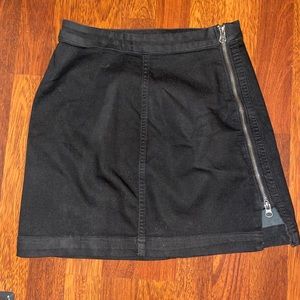 Black denim Free people skirt